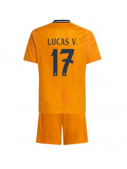 Real Madrid Lucas Vazquez #17 Dječji Gostujuci Dres kompleti 2024-25 Kratak Rukavima (+ kratke hlače)